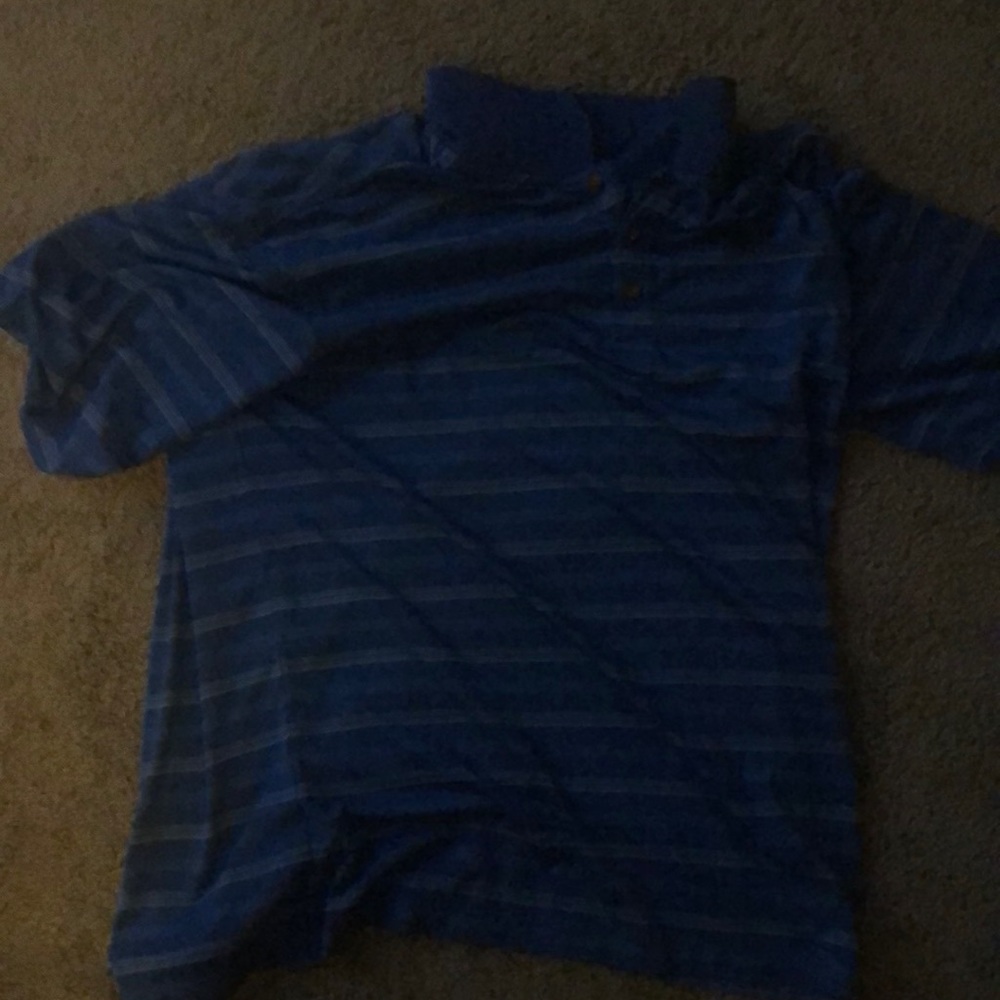 Blue stripped collard shirt size xl